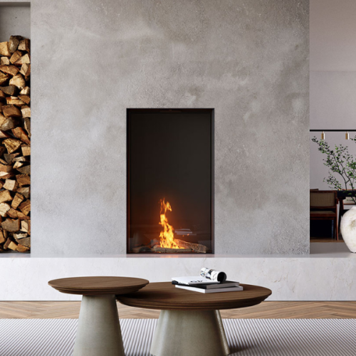 Foyer au gaz ELEMENT 4 - SKY FRONT LARGE TUNNEL